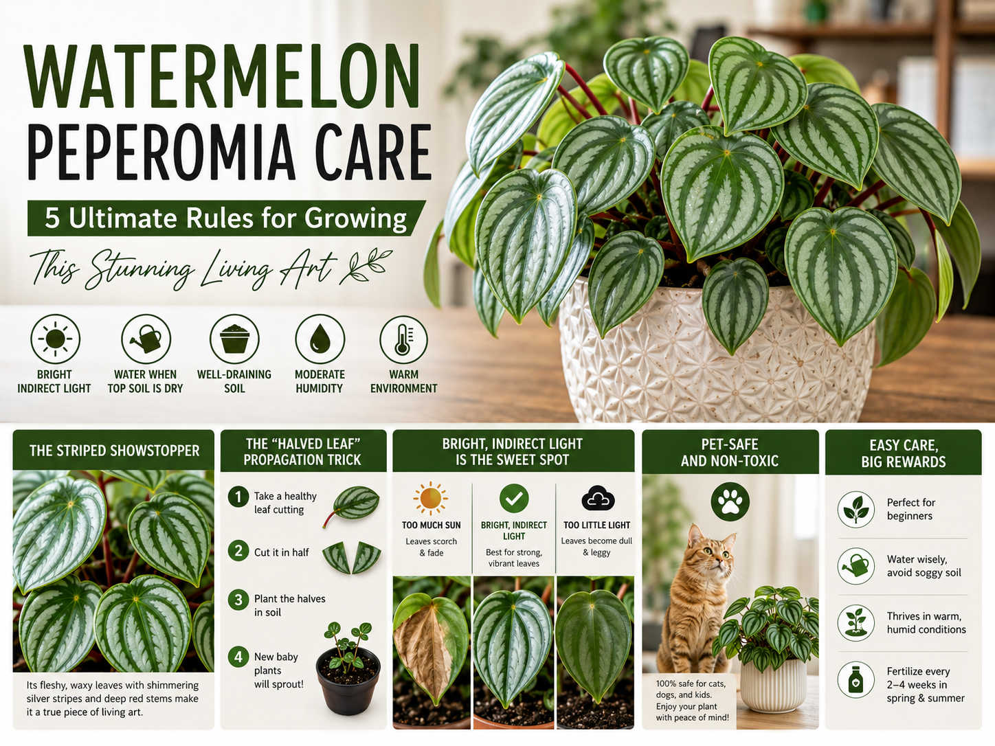 Watermelon Peperomia Care