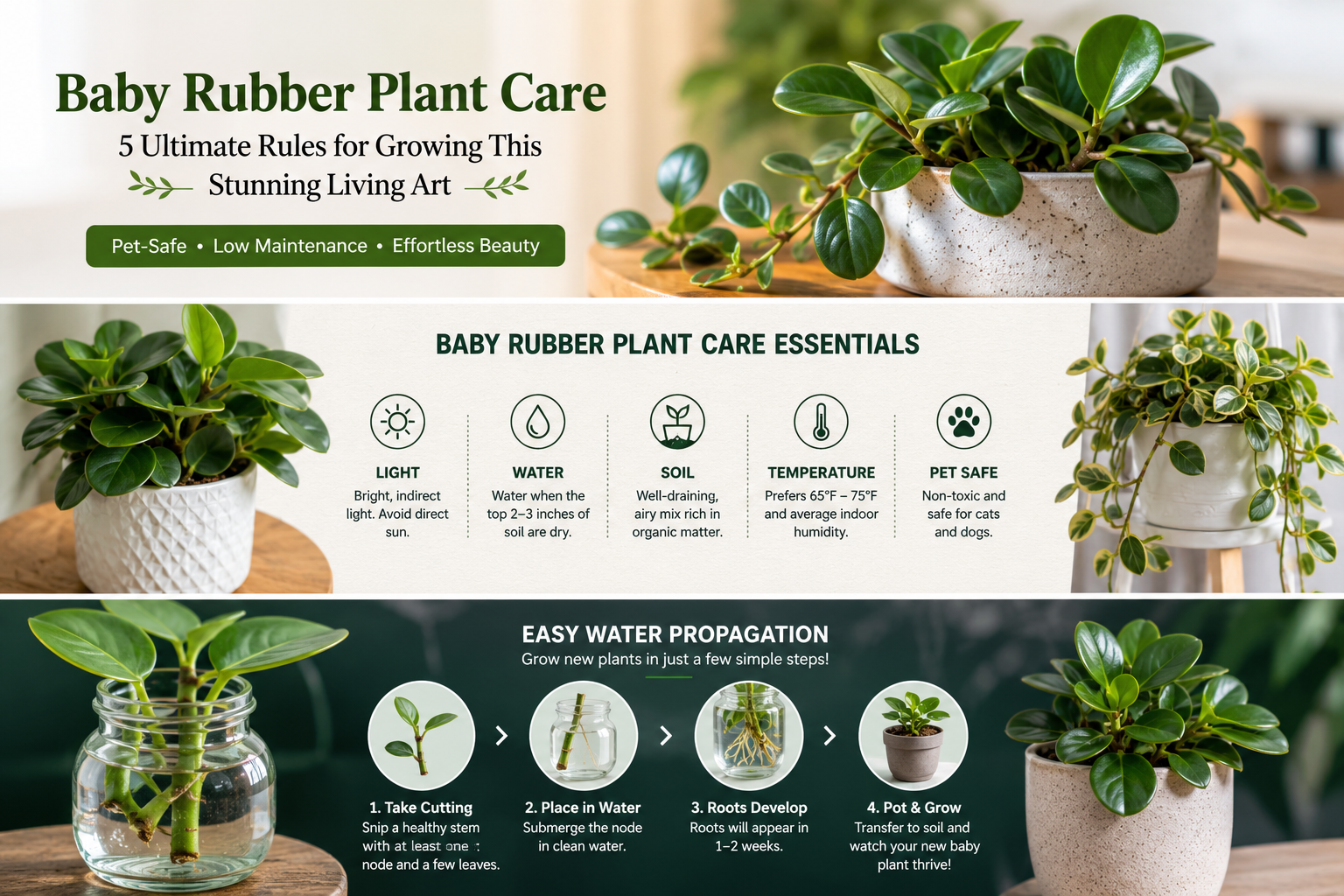 Baby Rubber Plant Care