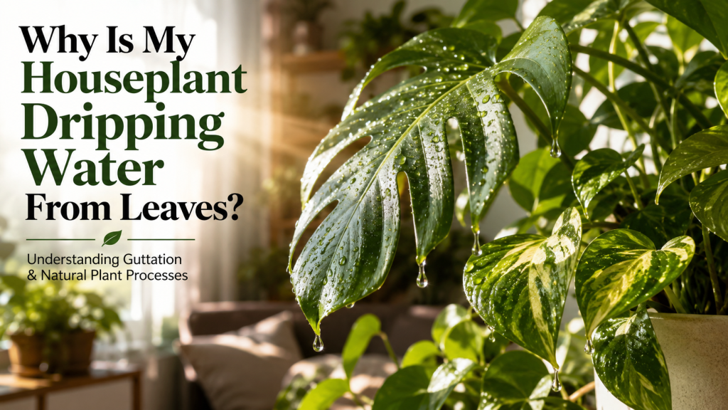 Why Is My Houseplant Dripping Water From Leaves? 5 Crucial Facts to Avoid Panic
