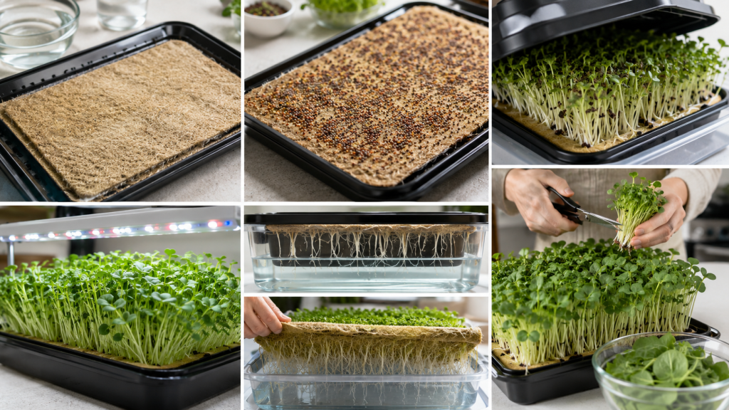 Grow Microgreens Indoors Without Soil