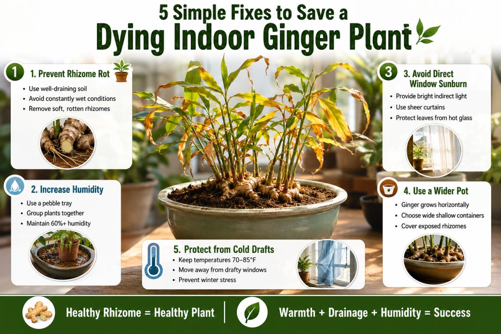 Why Is My Indoor Ginger Plant Dying? 5 Simple Fixes to Save Your Kitchen Crop
