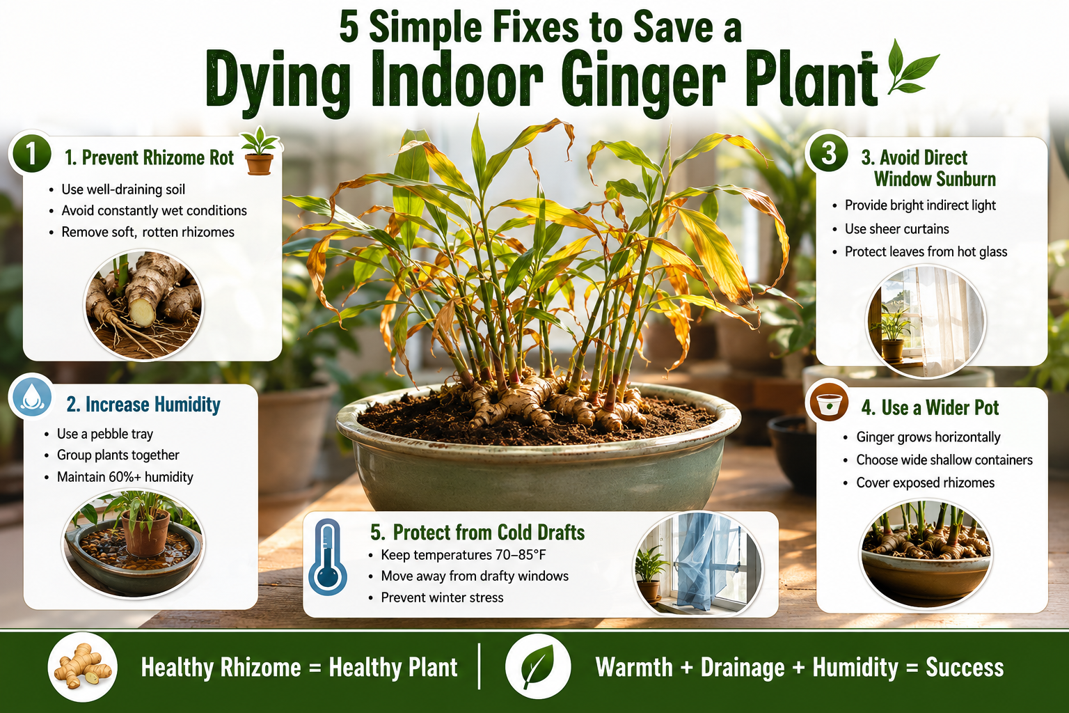 Why Is My Indoor Ginger Plant Dying? 5 Simple Fixes to Save Your Kitchen Crop