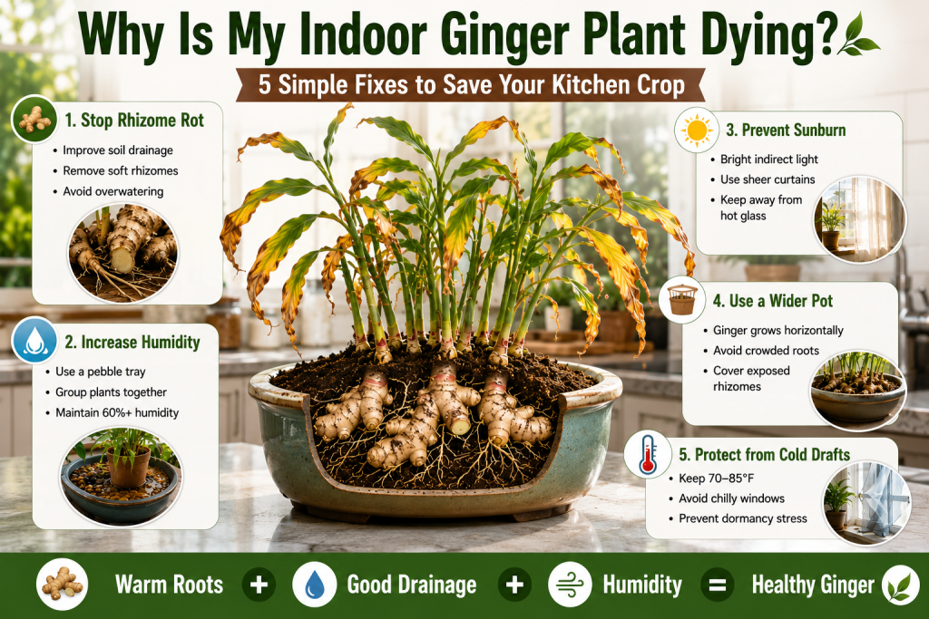 Why Is My Indoor Ginger Plant Dying? 5 Simple Fixes to Save Your Kitchen Crop