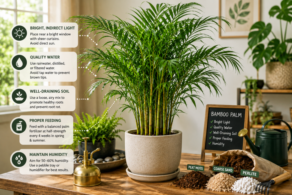 Bamboo Palm Care: 5 Rules for Vibrant, Non-Browning Fronds